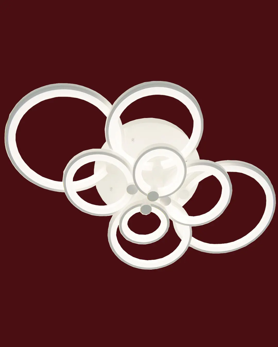 Đèn ốp trần LED hiện đại nhựa mica 8 vòng tròn VIRGO CL82