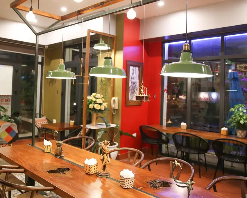 đèn trang trí quán cafe