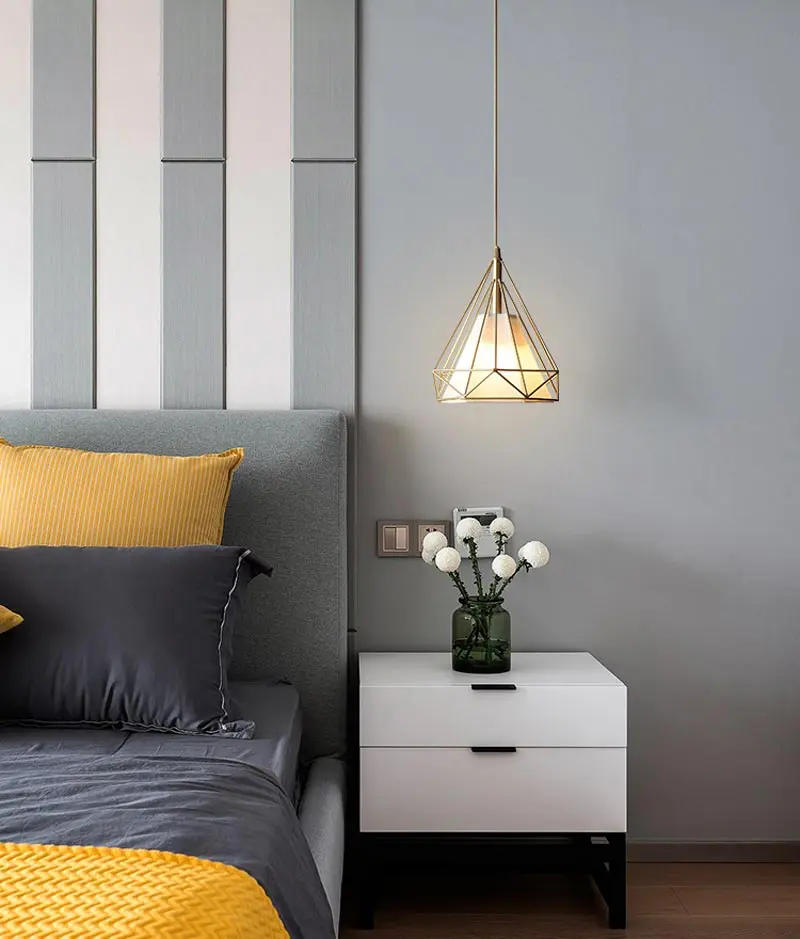 5 den tha 4 đèn thả kim cương