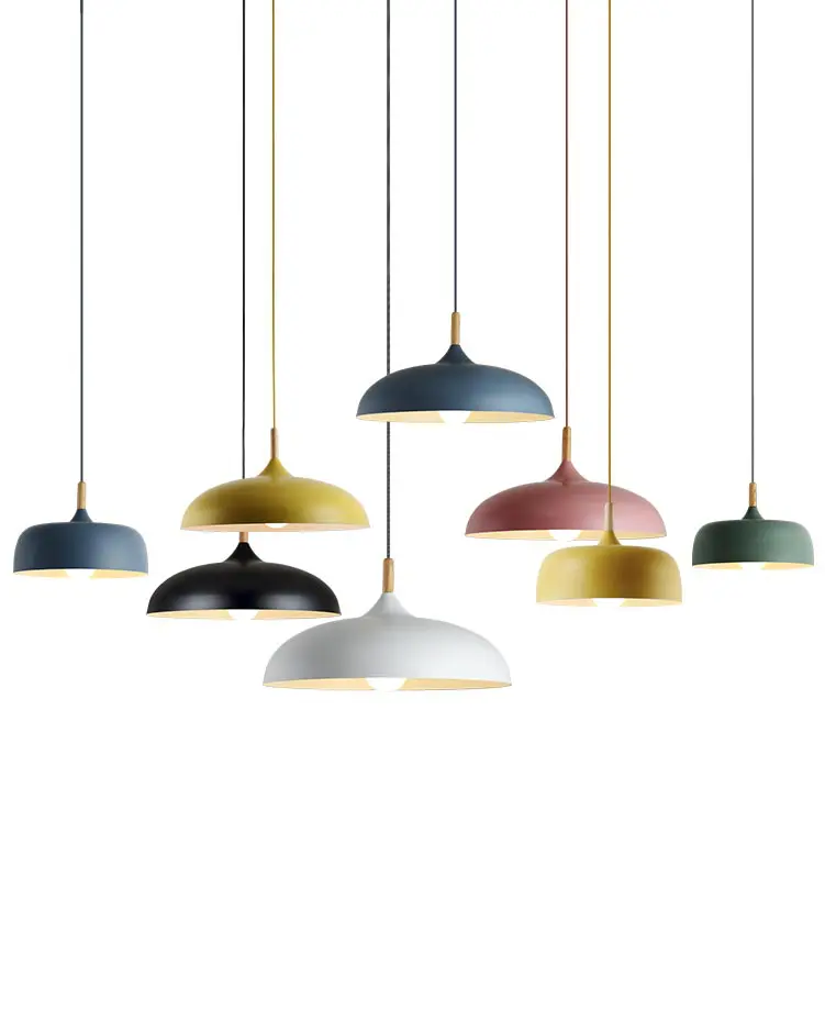 Đèn thả LED hiện đại chao nhôm trang trí bàn ăn VIRGO Nur Gloss