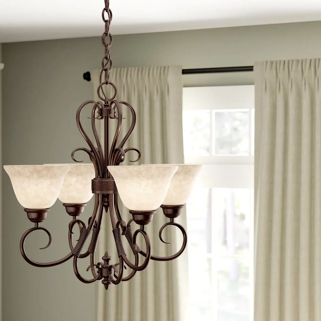 6 den chum da cam thach đèn chùm đá cẩm thạch