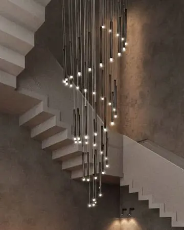 Đèn thả trang trí ống kim loại thông tầng VIRGO L088