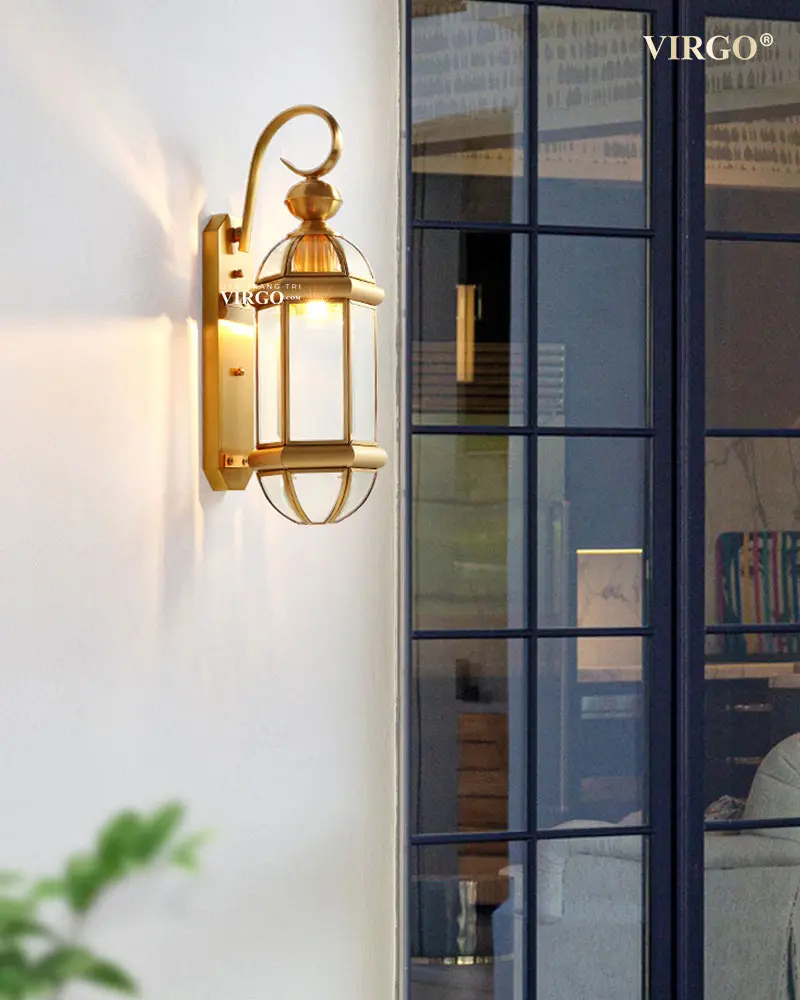 1193 8 Đèn tường đồng ngoài trời VIRGO L193