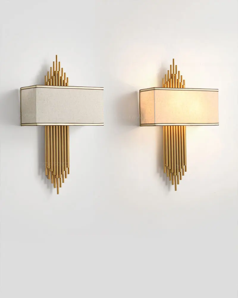 245 33 Đèn ốp tường chụp vải cao cấp VIRGO L245