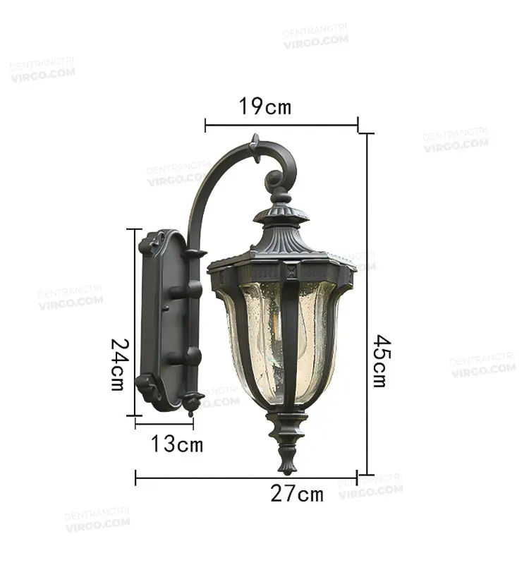 3829 2 Đèn tường ngoài trời tân cổ điển VIRGO L506