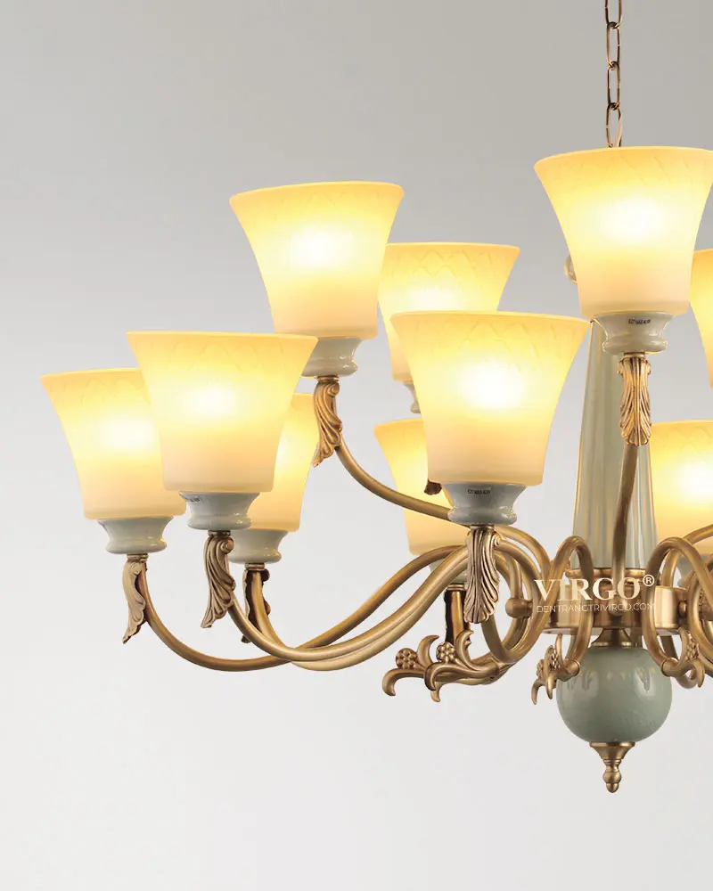 Đèn chùm thủy tinh tân cổ điển VIRGO L402