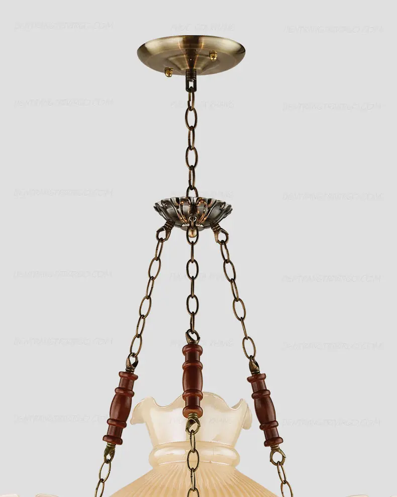 571 4 1 Đèn chùm trang trí đèn dầu cổ điển VIRGO L318/3+1