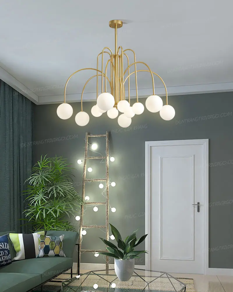 Đèn chùm trang trí thủy tinh trang trí L609