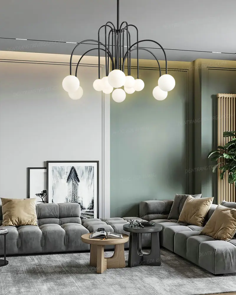 Đèn chùm trang trí thủy tinh trang trí L609