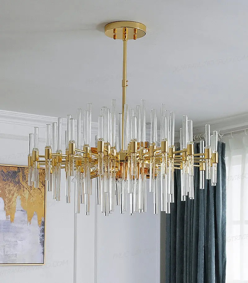 611 3 Đèn chùm trang trí pha lê cao cấp L611