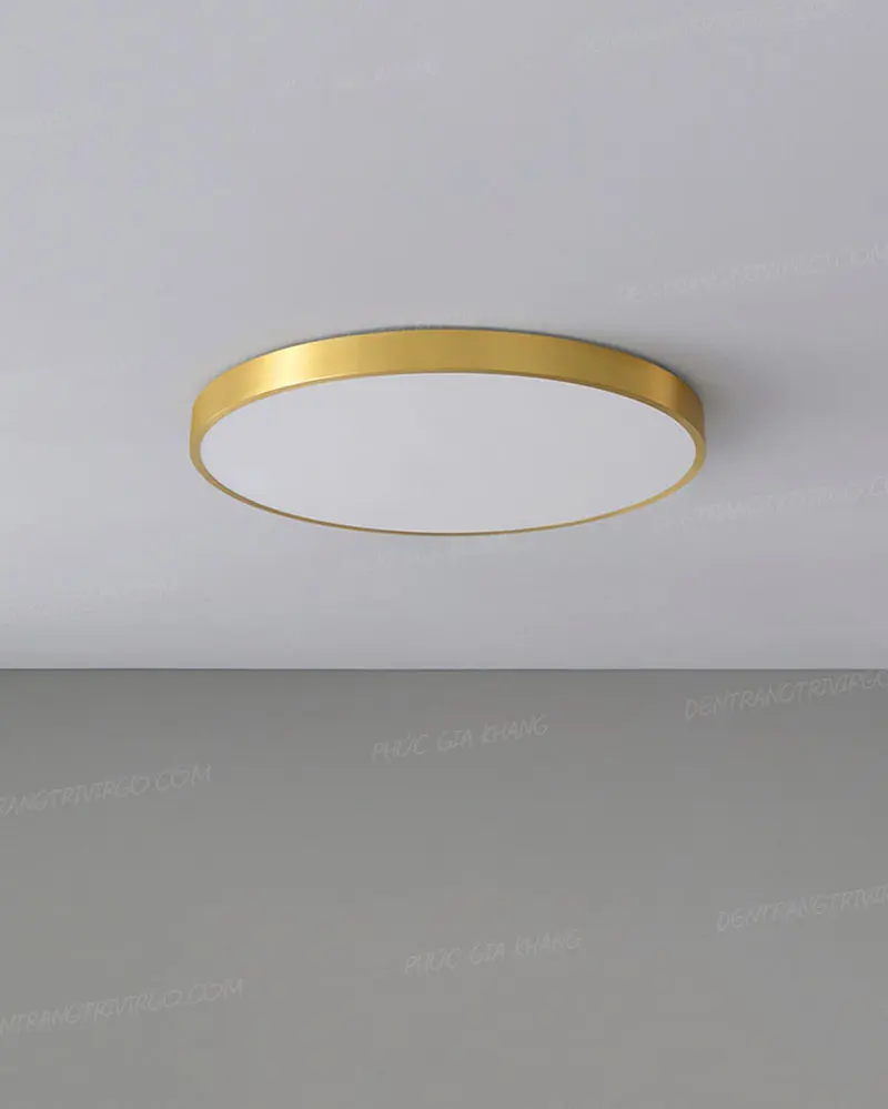 Đèn ốp trần tròn xi mạ vàng đồng cao cấp L653 5 Đèn ốp trần tròn xi mạ vàng đồng cao cấp L653