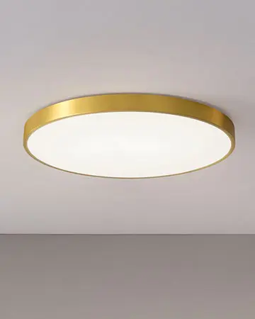 Đèn ốp trần tròn xi mạ vàng đồng cao cấp L653