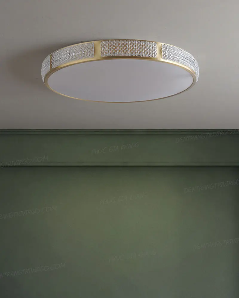 Đèn ốp trần đồng cao cấp L656 3 Đèn ốp trần đồng cao cấp L656