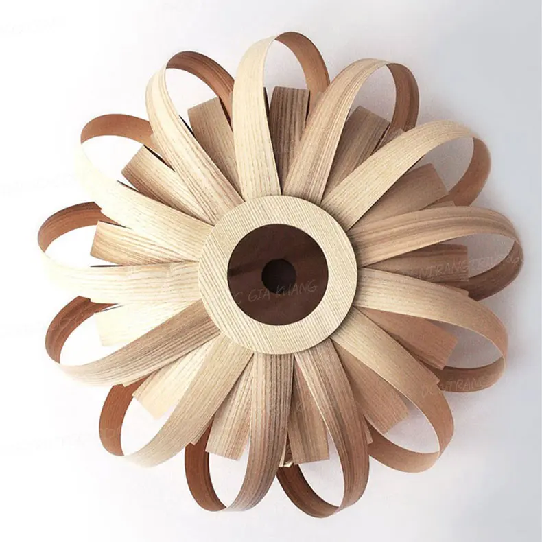 666 2 Đèn thả gỗ trang trí L666