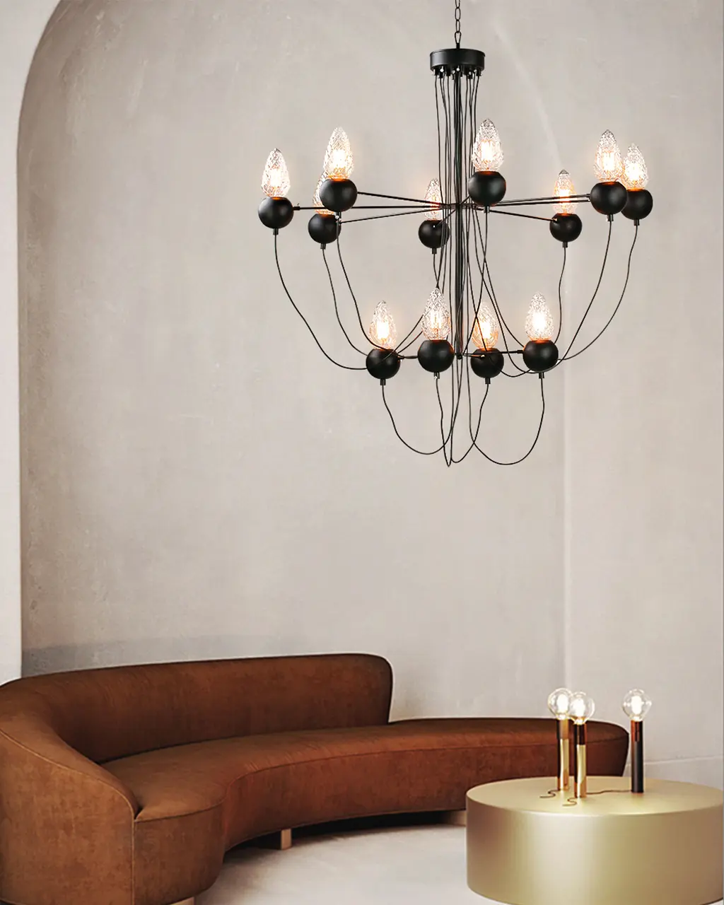 3487 4 Đèn chùm trang trí phong cách hiện đại L725