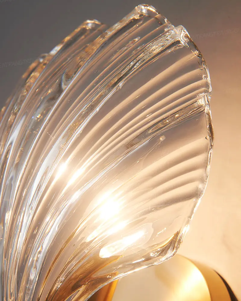 821 1 Đèn tường trang trí vỏ sò thủy tinh cao cấp LVPL24