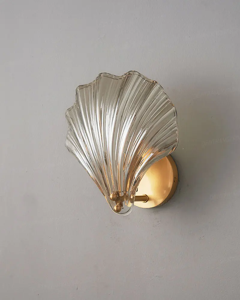 821 4 Đèn tường trang trí vỏ sò thủy tinh cao cấp LVPL24
