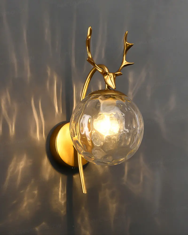 Đèn gắn tường đầu hươu trang trí hiện đại L1753 2 Đèn gắn tường đầu hươu trang trí hiện đại L1753