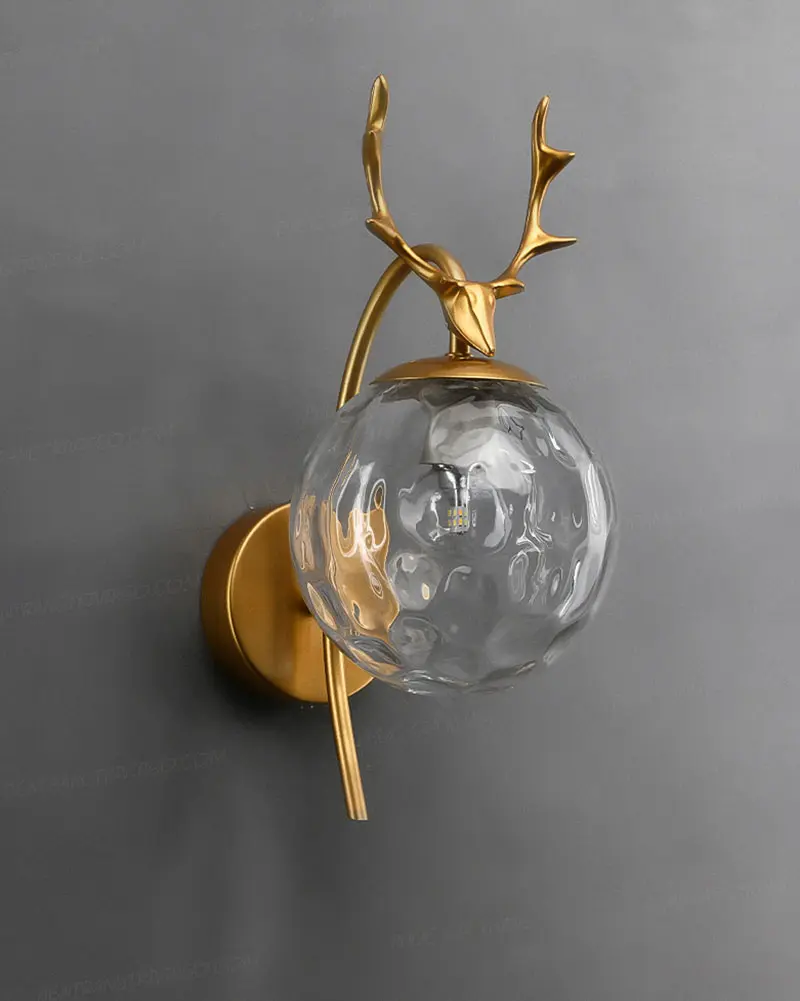 Đèn gắn tường đầu hươu trang trí hiện đại L1753 3 Đèn gắn tường đầu hươu trang trí hiện đại L1753