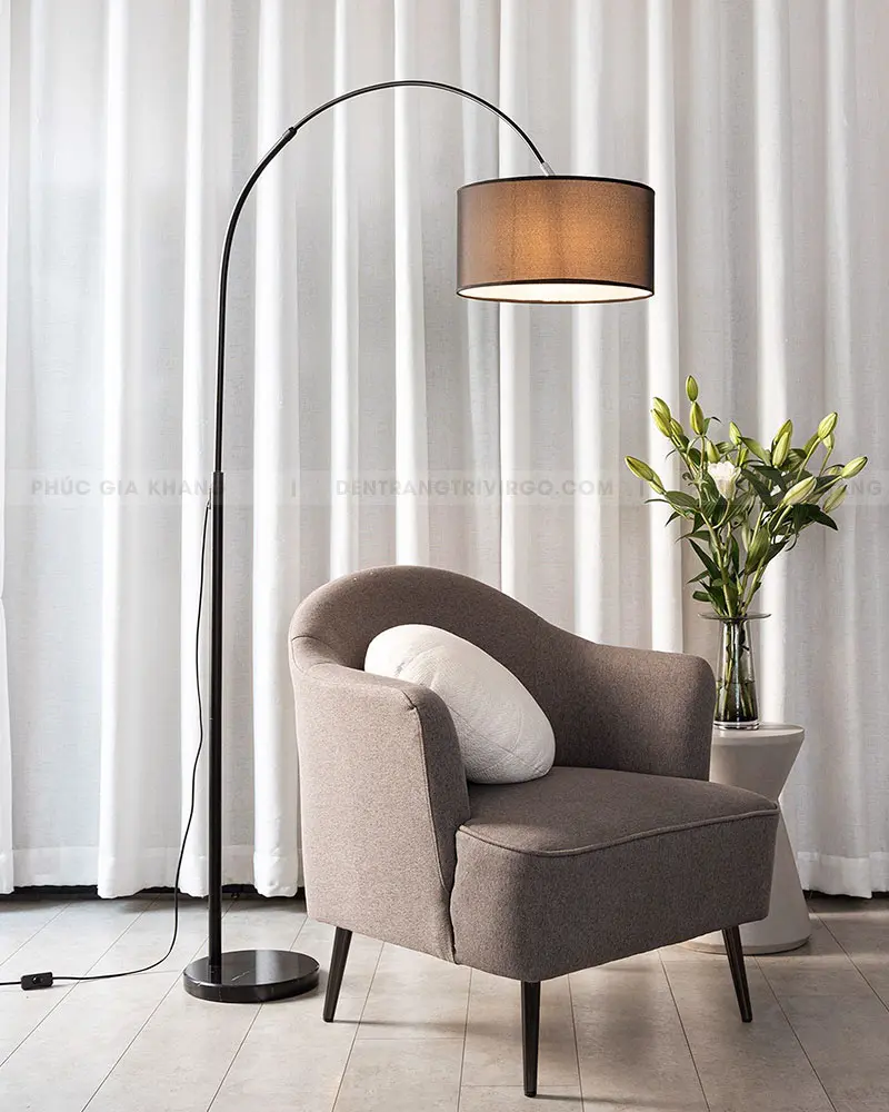 Đèn để sàn góc sofa, đèn cây đọc sách cao cấp LH527