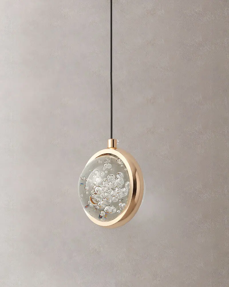 Đèn thả trang trí khối pha lê tròn cao cấp VKT19 4 Đèn thả trang trí khối pha lê tròn cao cấp VKT19