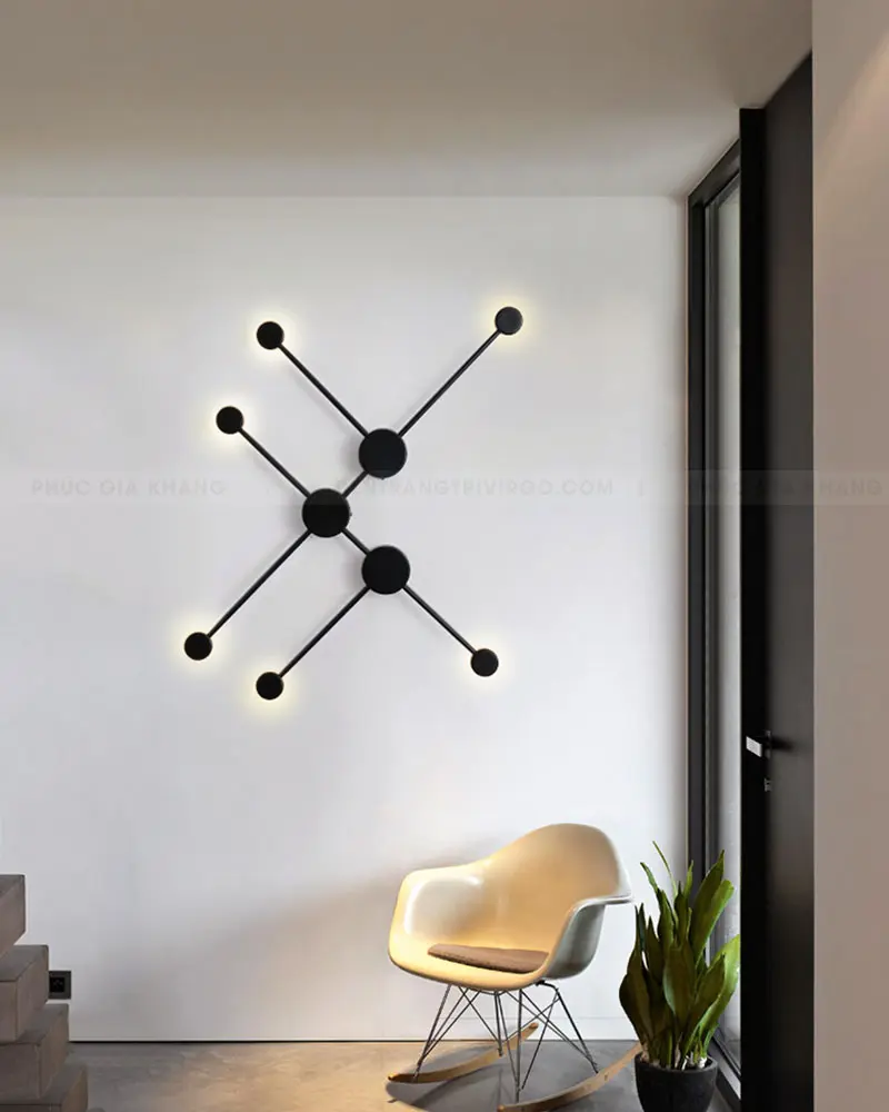 875 1 Đèn hắt tường trang trí 6 đốm sáng hiện đại EU776