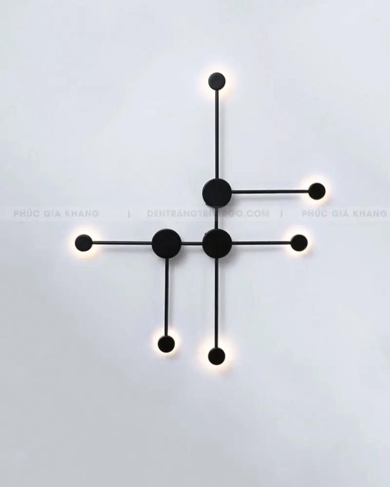 875 4 Đèn hắt tường trang trí 6 đốm sáng hiện đại EU776