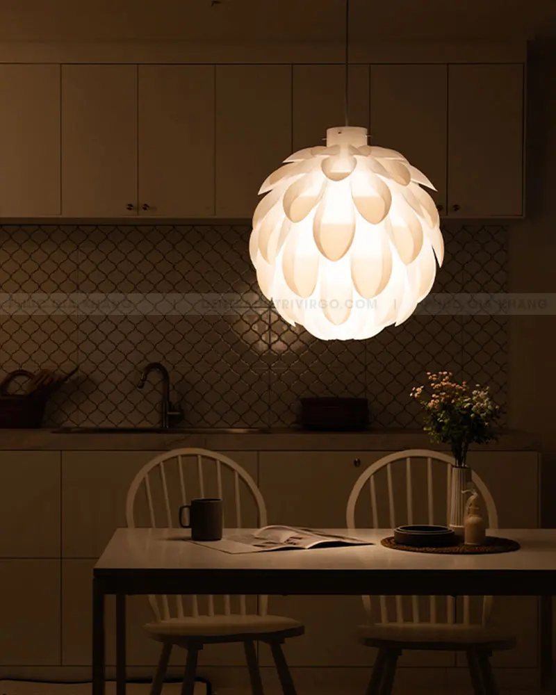 Đèn thả trang trí hoa atiso hiện đại KTT83