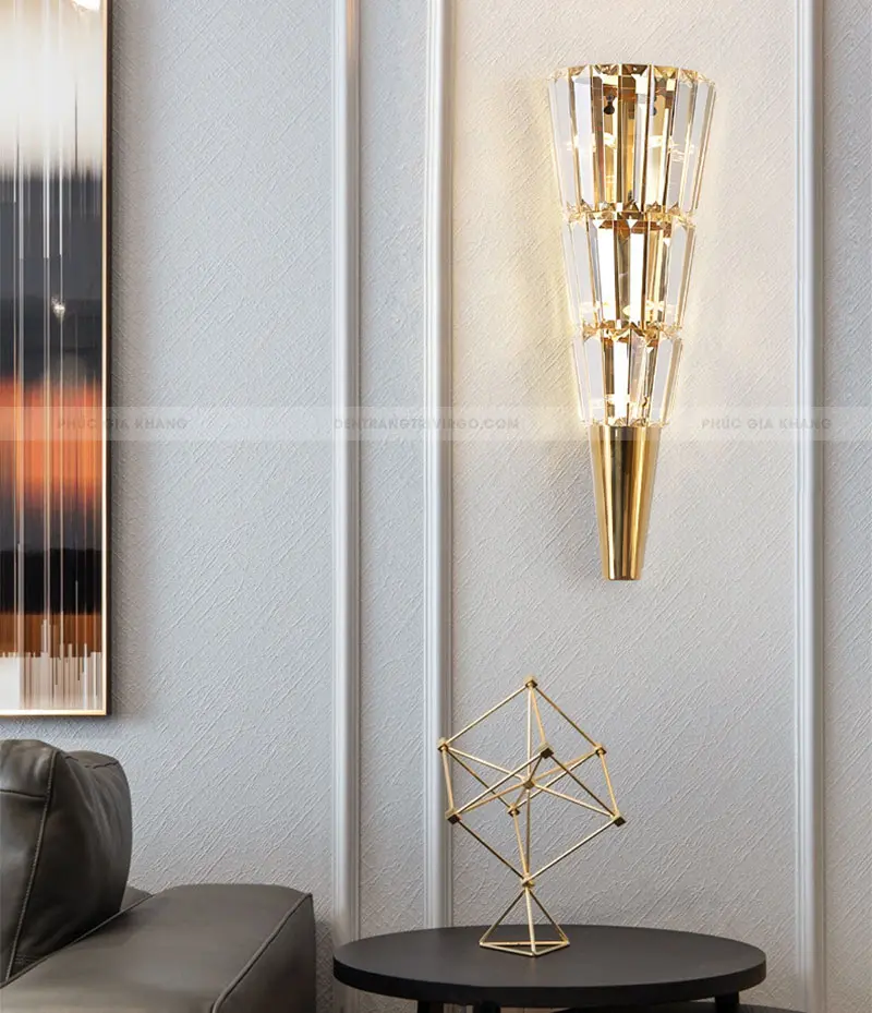 911 1 Đèn tường pha lê trang trí cao cấp EU846