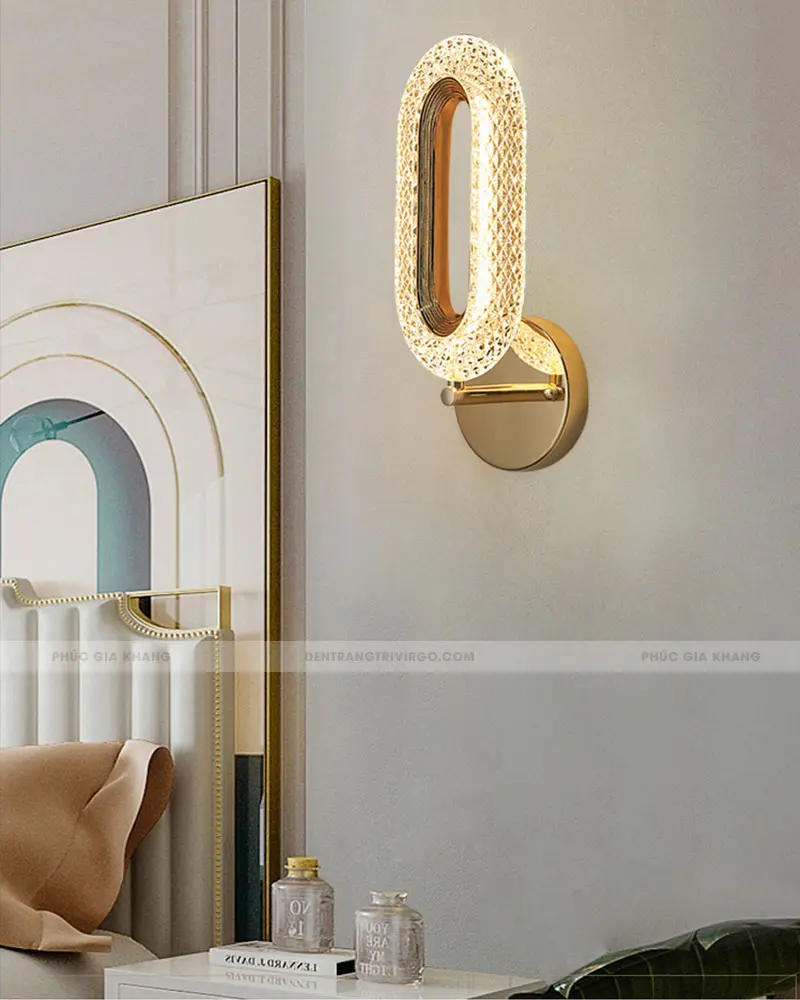 948 3 Đèn gắn tường trang trí, đèn ngủ cao cấp HF4617