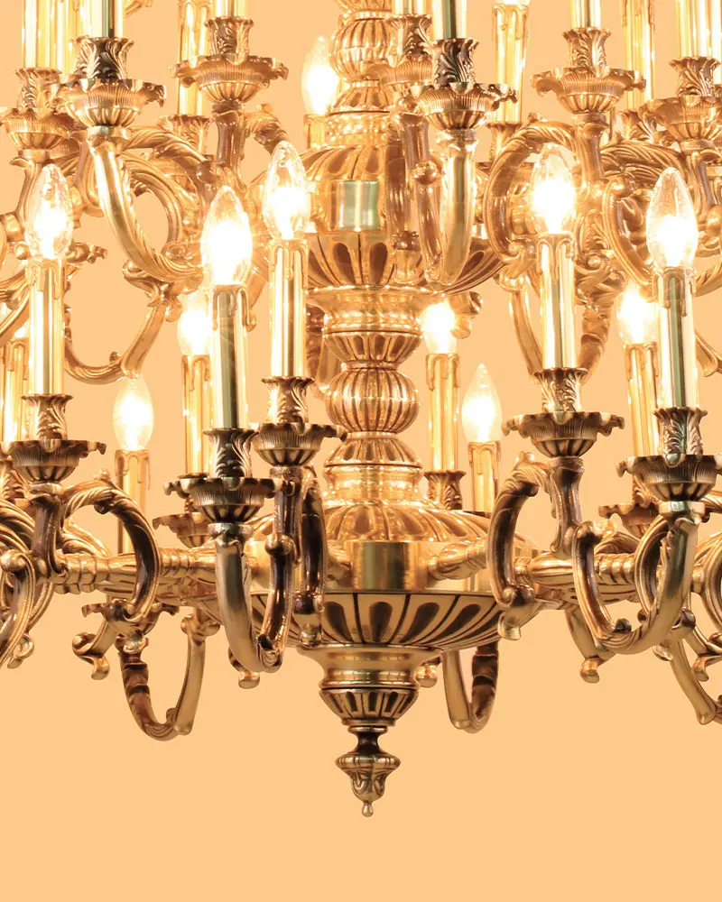 virgo lv1011 2 Đèn chùm cổ điển 72 ngọn VIRGO LV1011