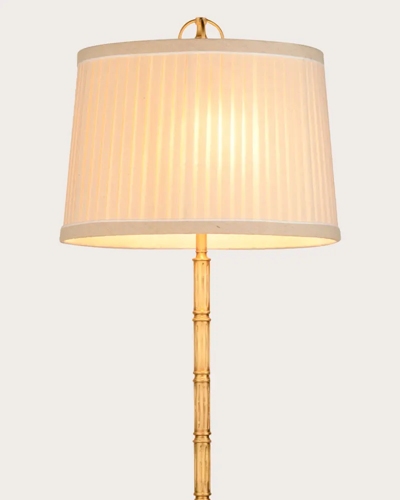 Đèn để sàn thân đồng cổ điển chụp vải cao cấp LV3N627