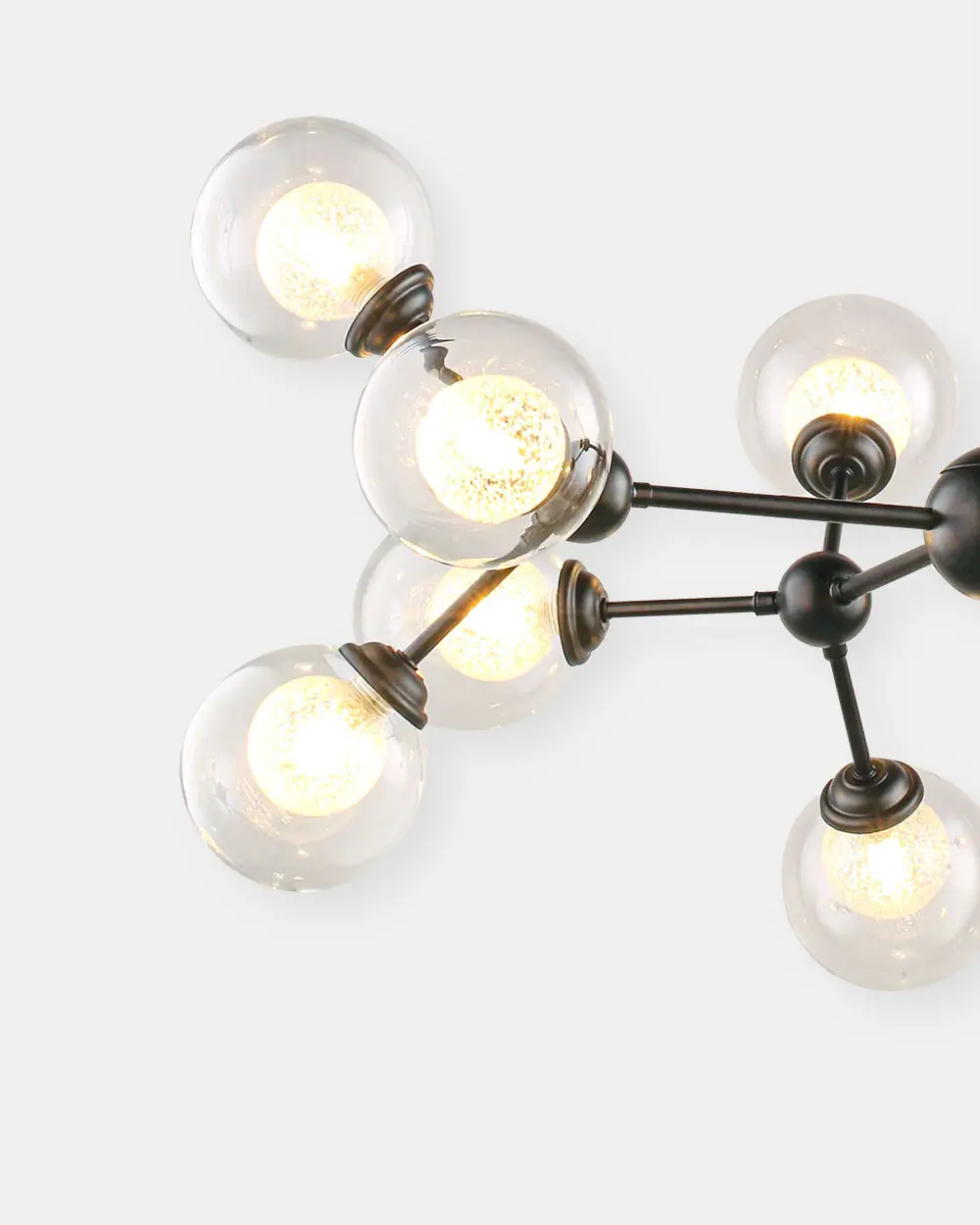 2026v2 3 Đèn đèn thủy tinh phân tử 12 bóng hiện đại P8171