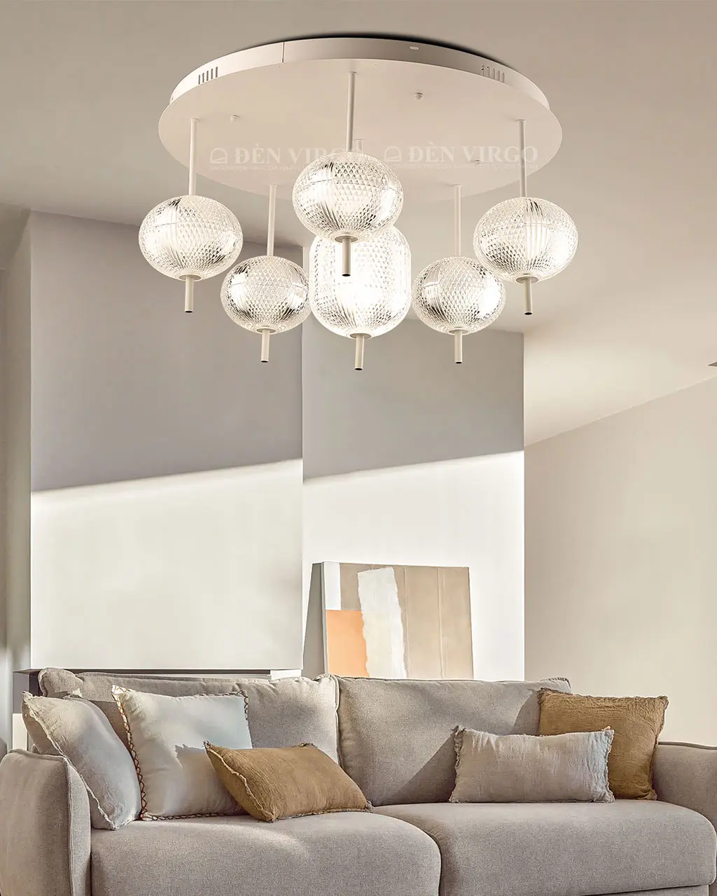 Đèn mâm ốp trần thủy tinh cao cấp LV8960 1 Đèn mâm ốp trần thủy tinh cao cấp LV8960