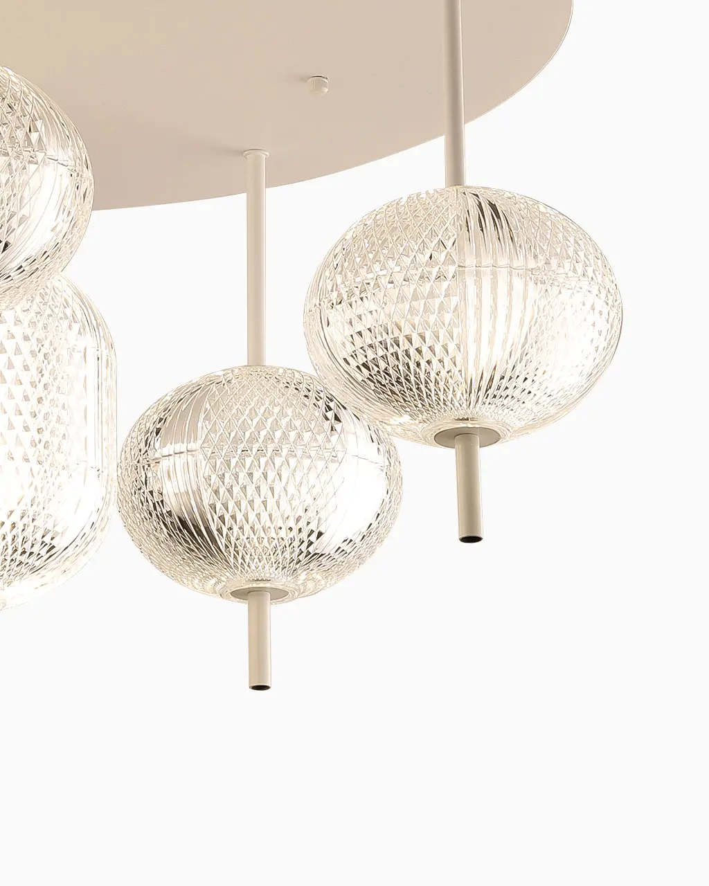 Đèn mâm ốp trần thủy tinh cao cấp LV8960 2 Đèn mâm ốp trần thủy tinh cao cấp LV8960