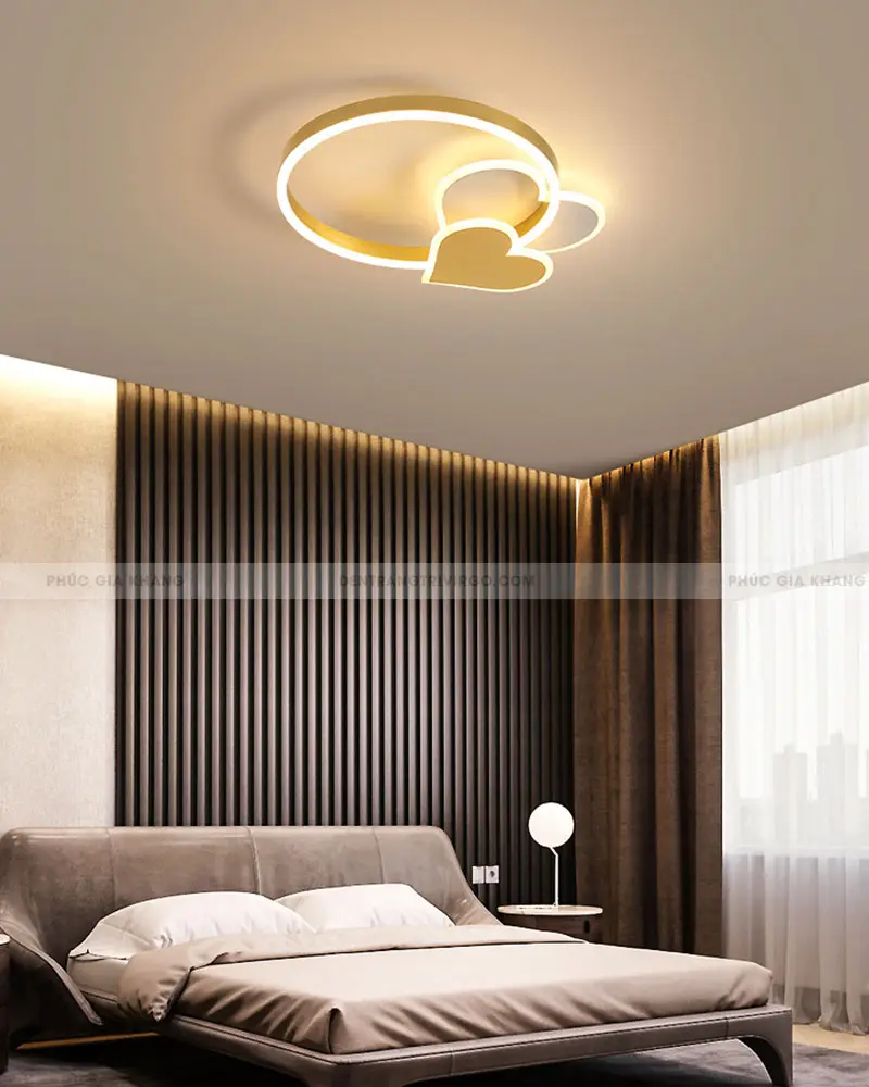 Đèn mâm LED ốp trần phòng ngủ, phòng trẻ em cao cấp hình trái tim LA7006 4 Đèn mâm LED ốp trần phòng ngủ, phòng trẻ em cao cấp hình trái tim LA7006