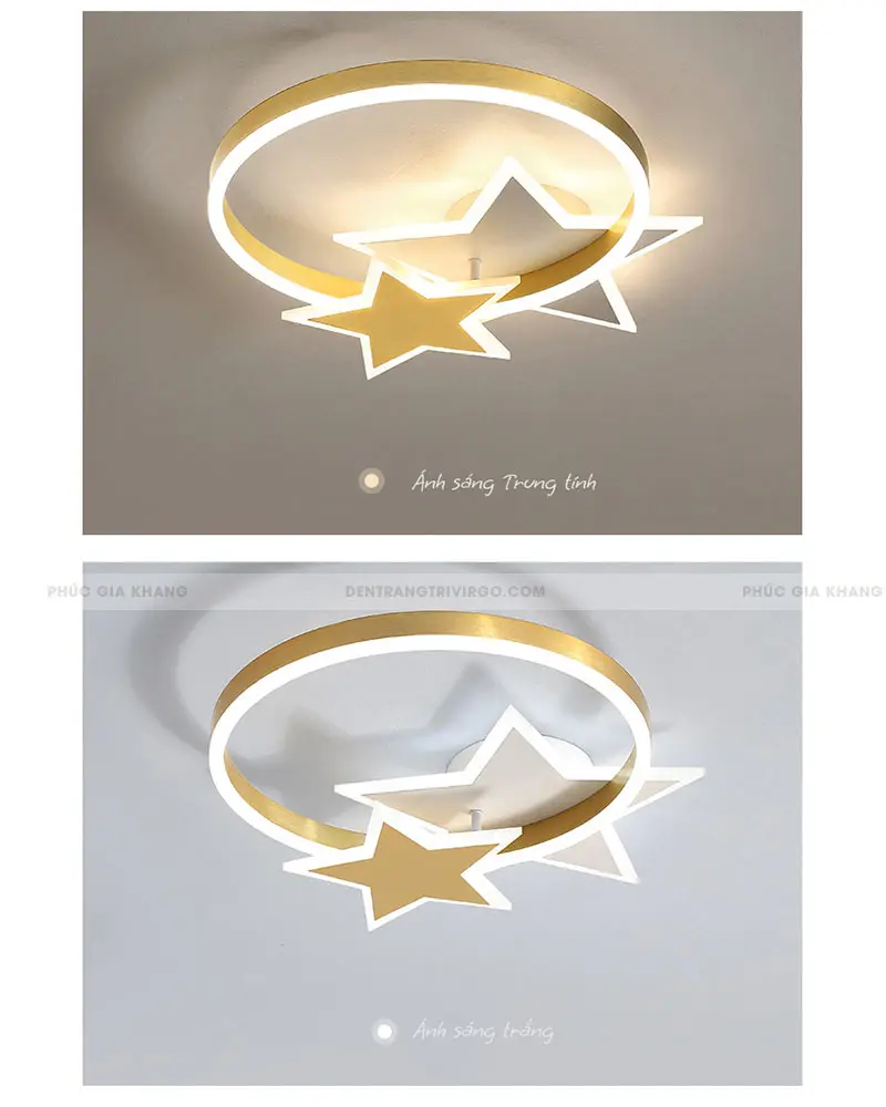 Đèn mâm LED ốp trần phòng ngủ, phòng trẻ em cao cấp hình ngôi sao LA7007 2 Đèn mâm LED ốp trần phòng ngủ, phòng trẻ em cao cấp hình ngôi sao LA7007