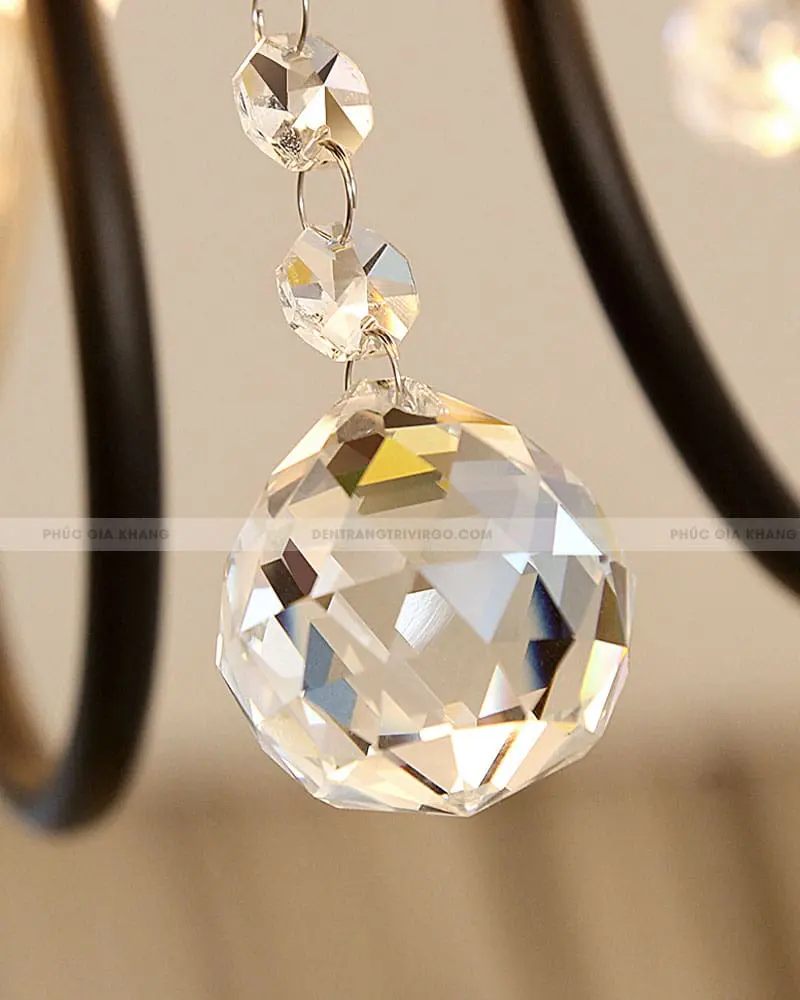 lv176812 3 Đèn chùm thủy tinh hoa lan 12 bóng VIRGO LV1768/12