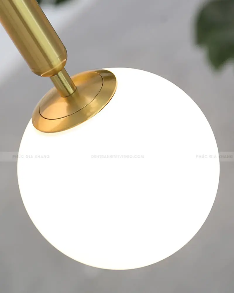 Đèn thả quả cầu thủy tinh thân vàng cao cấp trang trí thông tầng cầu thang VIRGO LH19221 3 Đèn thả quả cầu thủy tinh thân vàng cao cấp trang trí thông tầng cầu thang VIRGO LH19221