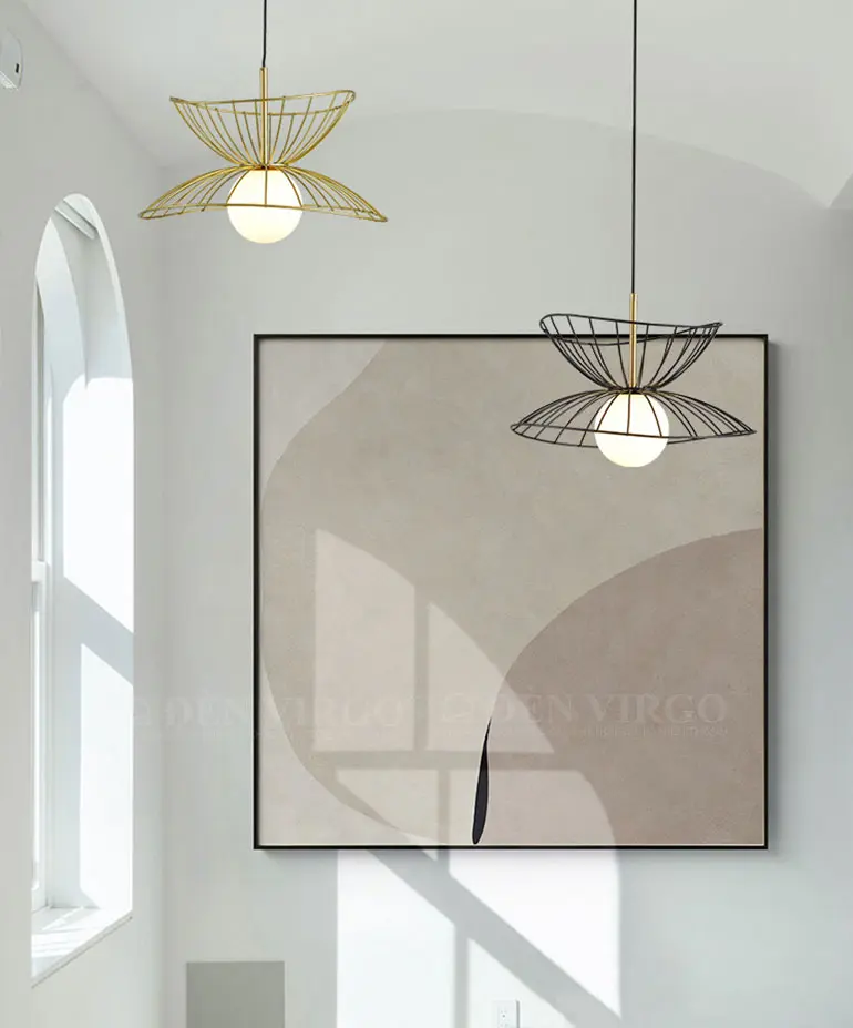Đèn thả trang trí khung sắt nghệ thuật H7721 2 Đèn thả trang trí khung sắt nghệ thuật H7721
