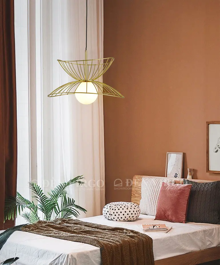 Đèn thả trang trí khung sắt nghệ thuật H7721 1 Đèn thả trang trí khung sắt nghệ thuật H7721