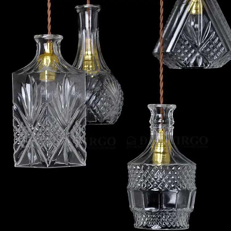 Đèn thả thủy tinh trang trí KTT11/1 2 Đèn thả thủy tinh trang trí KTT11/1