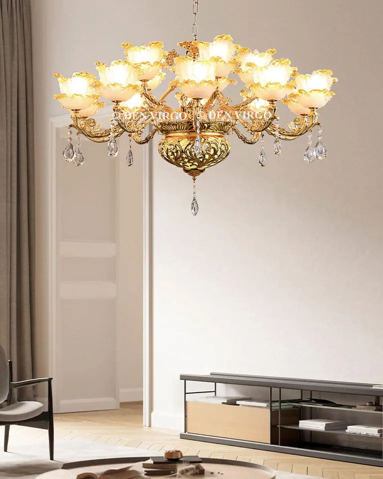 virgo e735315 2 Đèn chùm trang trí cổ điển VIRGO E7353/15