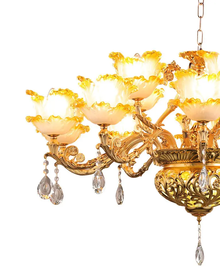 virgo e735315 3 Đèn chùm trang trí cổ điển VIRGO E7353/15