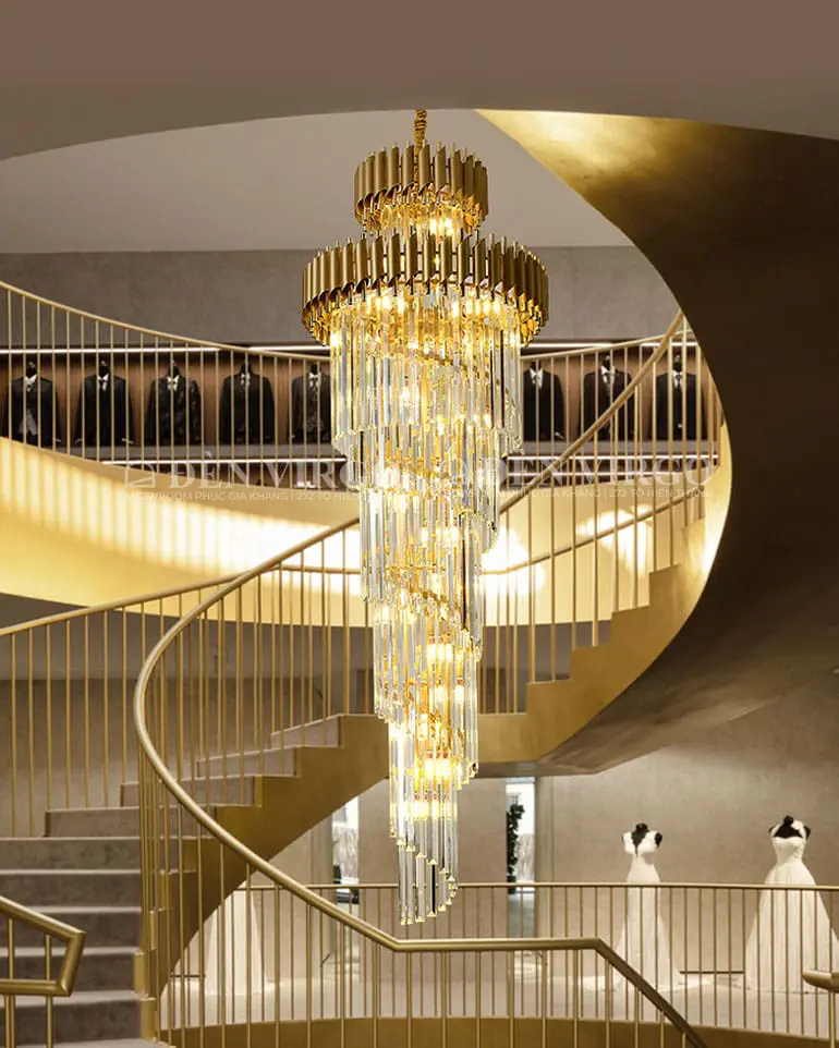 Đèn chùm pha lê thông tầng cao cấp VIRGO F2311 1 Đèn chùm pha lê thông tầng cao cấp VIRGO F2311