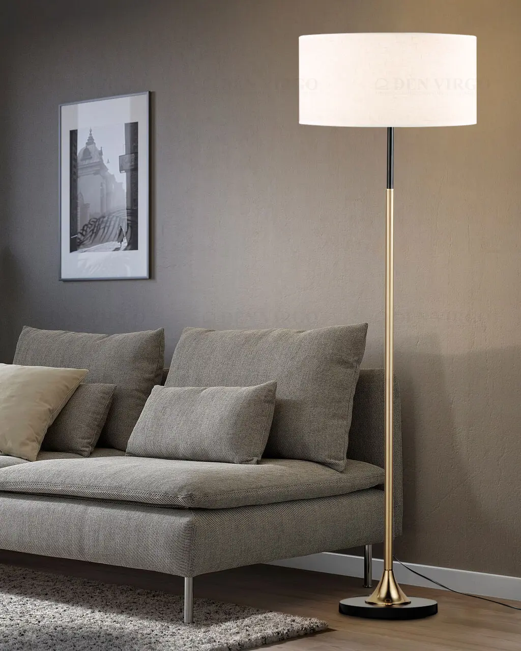 3306 2 Đèn cây đứng cao cấp F5382