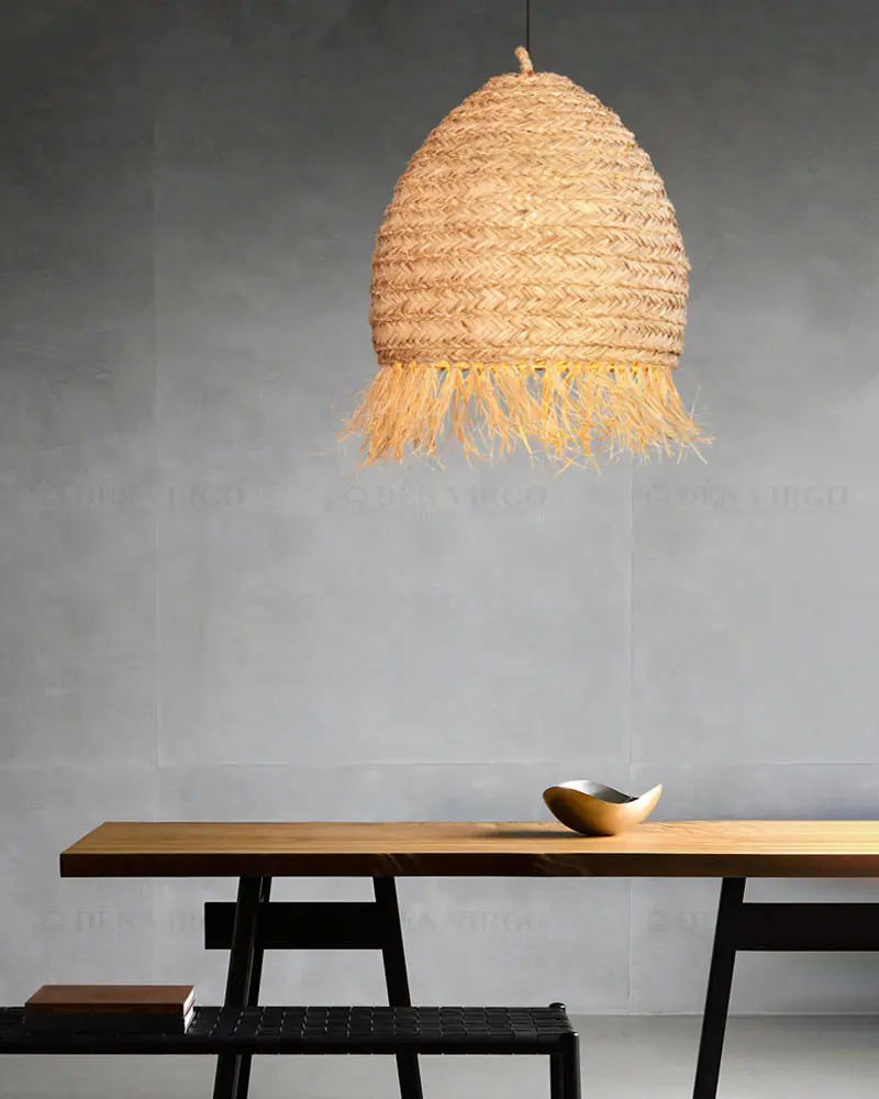 3321 2 Đèn thả mây tre trang trí P96239