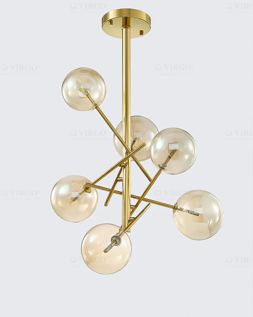 Đèn chùm thủy tinh trang trí PT13/6