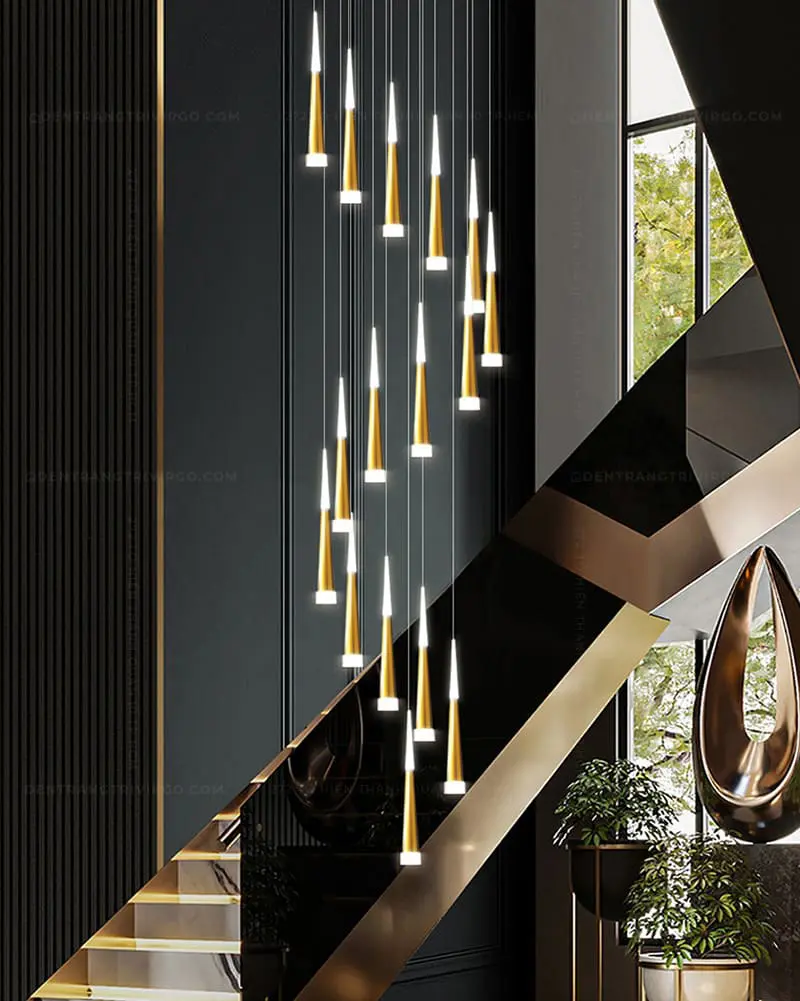 Đèn thả thông tầng hiện đại 2 đầu sáng VIRGO V6017 1 Đèn thả thông tầng hiện đại 2 đầu sáng VIRGO V6017