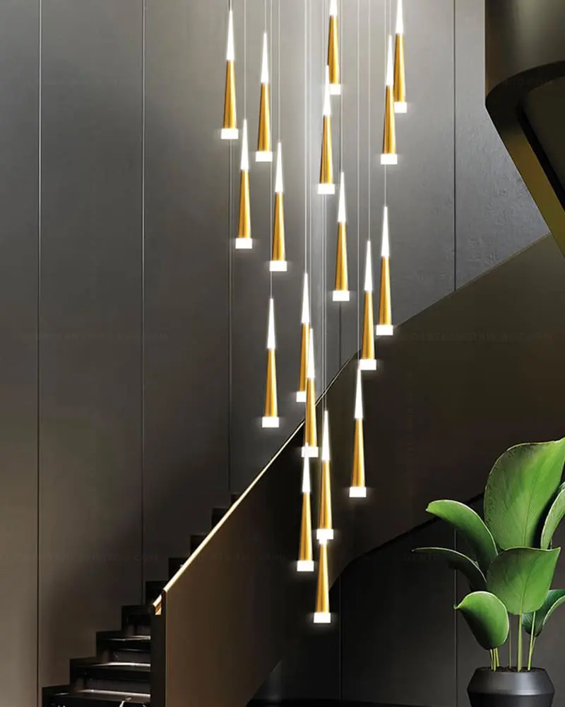 Đèn thả thông tầng hiện đại 2 đầu sáng VIRGO V6017 2 Đèn thả thông tầng hiện đại 2 đầu sáng VIRGO V6017